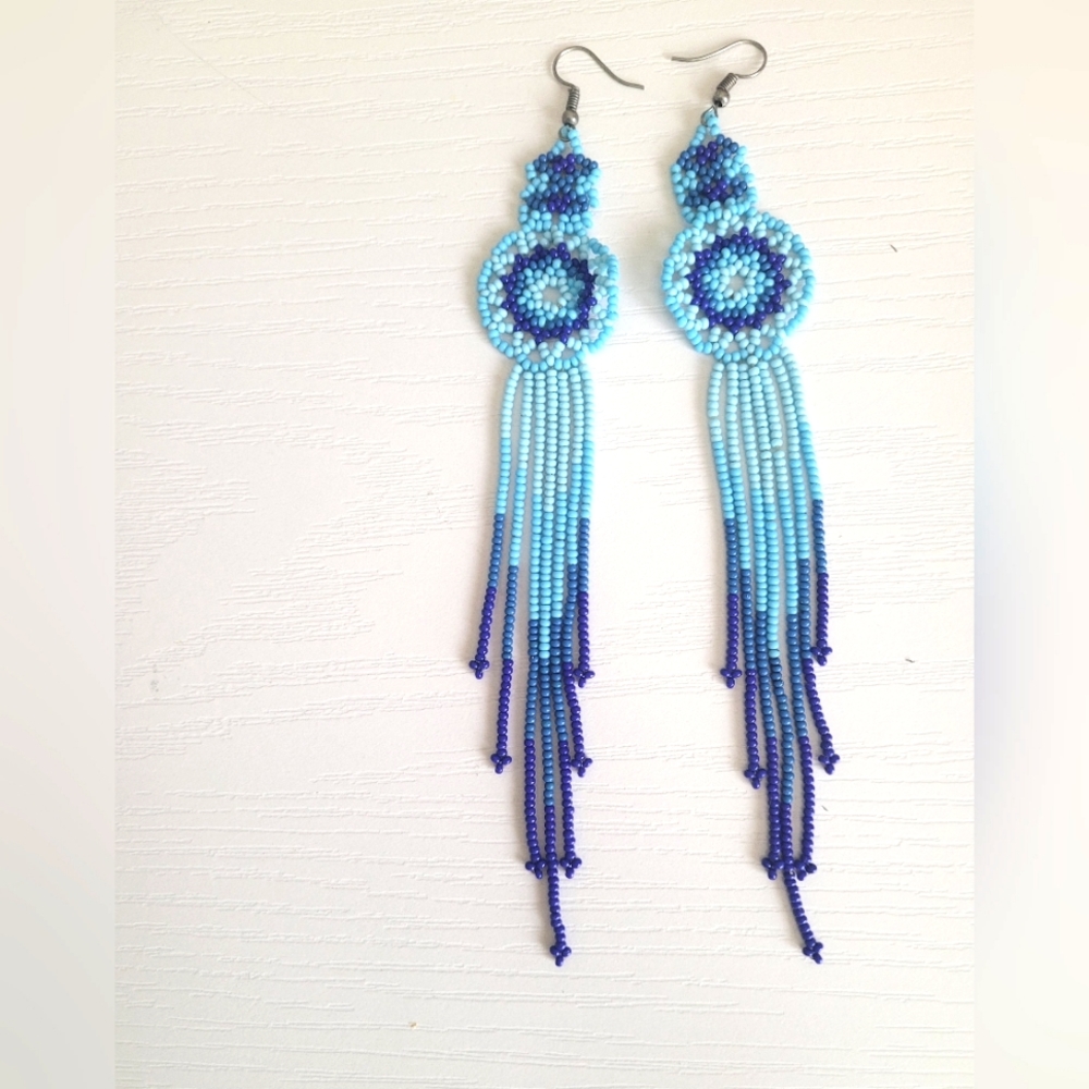 Boho Handmade Beaded Earrings